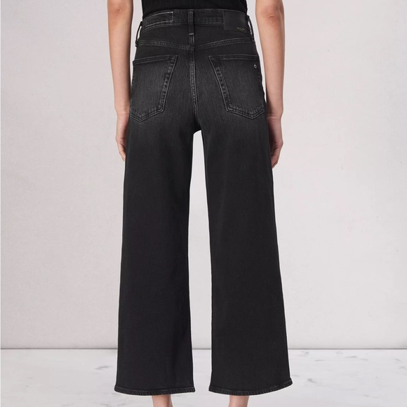 Rag & Bone Andi High-Rise Ankle Wide Leg Denim Jeans Size 27 - Picture 3 of 16